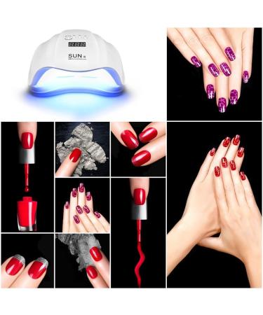 54W Nail Dryer LED Lamp for Gel Nails | Automatic Sensor Timer | Professional Nail Tools for Fingernail & Toenail Care - Buy Online on SooperMarket.com