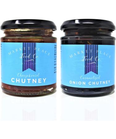 Chutneys Gift Set - Market Place Food Co. Cheeseboard and Caramelised Onion Chutney - Savoury Vegan Food Gifts for Men and Women - Buy Online on SooperMarket.com