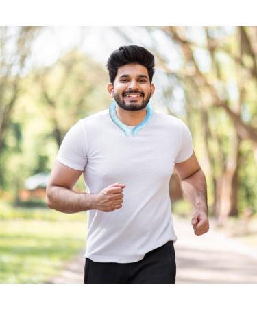 Cooling Device for Neck - Reusable Cooling Collar Wraps for Hot | Outdoor Essentials Wearable Cooling Wraps for Offices Concerts Home Gym Puchen Sea Salt Blue Below 18 Degrees - Buy Online on SooperMarket.com