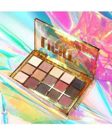 Colorfullavie 15-Color Sweet Party Eyeshadow Palette - Neon Shimmer Glitter & Matte Blendable Eye Shadow for Vibrant Makeup Looks - Buy Online on SooperMarket.com