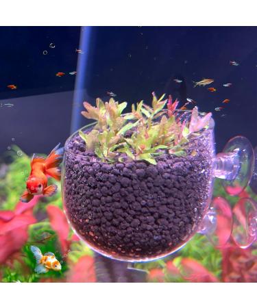 Vtinyeal Aquarium Plant Keep Cup - 2 Pieces Water Plant Pot with Suction Cups | Aqua Decoration & Accessories - Buy Online on SooperMarket.com