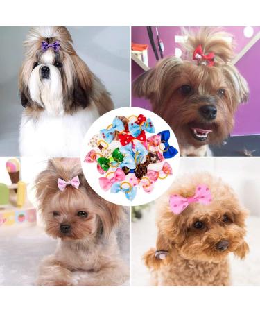 Baosroy Dog Hair Loops - 15PCS Accessories for Small Dogs & Cats | Hair Clips & Headdresses - Buy Online on SooperMarket.com