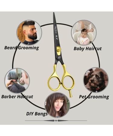 Wishbeauty 6" Professional Scissor for Hair Cutting Hair Dressing Thinning Shear Scissors UK Shears for Hair Cutting Barber Scissors for Professionals - Buy Online on SooperMarket.com
