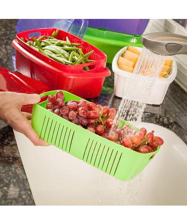 Hutzler 2 Quart Green Fruit Keeper Set - Preserve Freshness | Eco-Friendly Storage Solution - Buy Online on SooperMarket.com