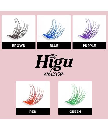 Colored Lash Clusters DIY Eyelash Extensions 72 C/D Curl - Natural Blue-D mix8-16 - Buy Online on SooperMarket.com
