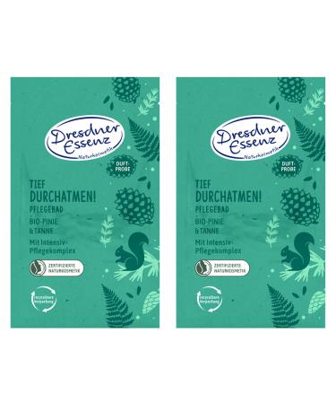 Pack of 2 Dresdner Essence Bath Care Breathe Deeply 2 x 60 g Bath Additive Vegan