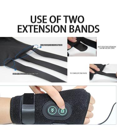 Kkaffe Wrist Heating Massage Protector - 3-Level Massage & Heating for Wrist Support & Pain Relief - Left Hand - Buy Online on SooperMarket.com