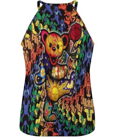 Women's Summer Tank Top - Sleeveless Casual Vest with Funny Patterns, Colorful Design - X-Large - Buy Online on SooperMarket.com