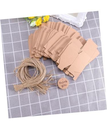 Didiseaon 40pcs Box Thank You Treat Boxes Kraft Paper Gift Boxes Candy Gift Boxes Candy Box Baby Happy Candy - Buy Online on SooperMarket.com