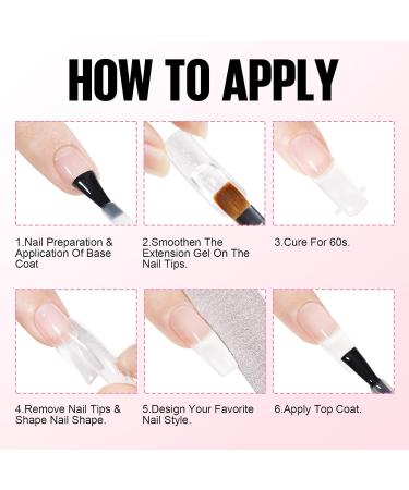 Tomicca Acrylic Gel for Nails - Pale Rosa Set (2x15g) | Quick Extender Polygel for Long-Lasting Nail Extensions | Perfect for Beginners & Salon Professionals - Buy Online on SooperMarket.com