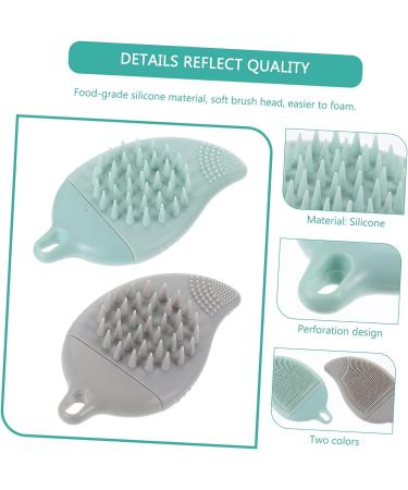 Healeved 6 Pcs Silicone Shampoo Massage Brush Set - Scalp Massager & Body Scrubber for Babies and Men - Buy Online on SooperMarket.com