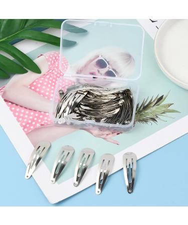Natuce 50 Silver Hair Clips - 5cm Metal Hair Clips for Girls Women & Children | Perfect Hair Accessories - Buy Online on SooperMarket.com
