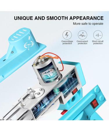 DOVOV Cut Pile Tufting Gun  Handheld Knitting Rug Gun Machine  7-19mm Electric Carpet Weaving Flocking Machine for Starters  Light Blue - Buy Online on SooperMarket.com