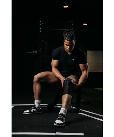 Breaking Limits Kniebandage - Optimal Knee Sleeves for Powerlifting Gym & Strength Training - 200cm Wraps for Enhanced Performance - Buy Online on SooperMarket.com