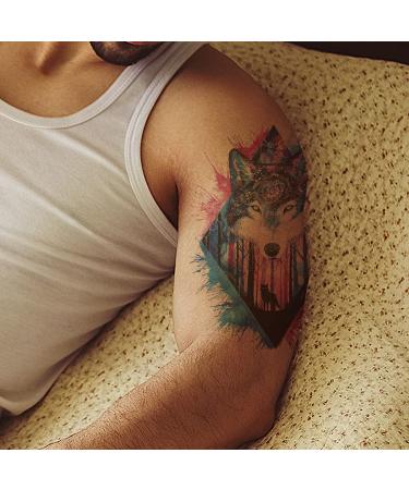 Oottati 12 Large Temporary Tattoos - Watercolor Flower Arm Design for Men and Women - Buy Online on SooperMarket.com