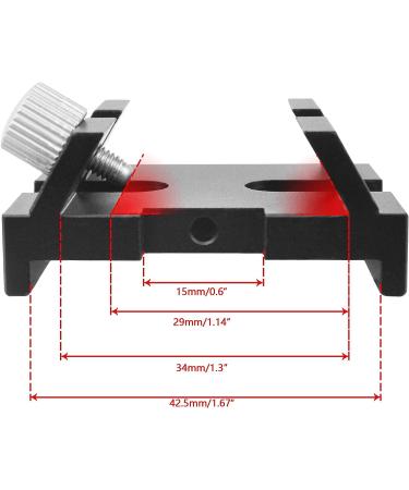 Alstar Schmidt-Cassegrain Finder Scope Base - Universal Mount for Laser Pointer or Reflex Sight - Compatible with Vixen Dovetail bar - Buy Online on SooperMarket.com