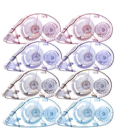 XUXU 8 Pack Double Sided Tape Roller Scrapbooking Tape Permanent Adhesive Dots Tape Dispenser Runner for Crafts and Arts Projects Photo-Safe