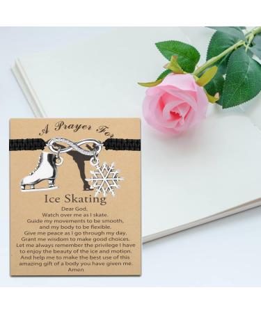 MyoSpark Ice Skating Bracelet - Figure Skater Gift for Skate Lovers | Skater Jewelry for Ice Skating Team - Ice Skating Card Included - Buy Online on SooperMarket.com