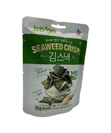 bibigo Seaweed Crisps (Original Flavor, Over Baked) 4-Pack - 20g (83kcal) - Buy Online on SooperMarket.com