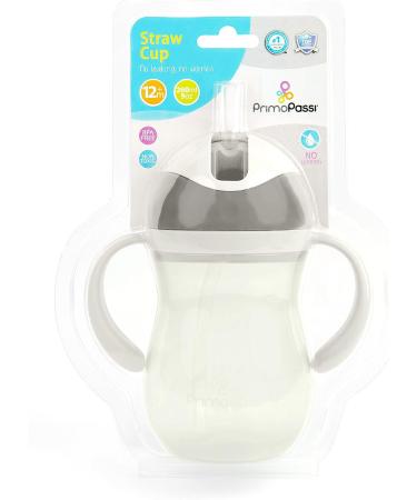 Primo Passi Baby Straw Cup 9oz | Spill Proof Sippy Cup for Toddlers (Grey) - Shop Now! - Buy Online on SooperMarket.com