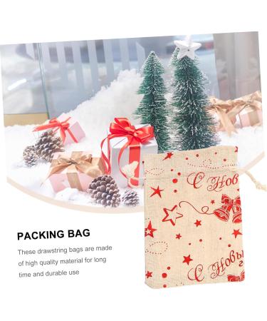 ORFOFE 24pcs Countdown Candy Bag Christmas Arrival Countdown Calendar Burlap Bag DIY Advent Calendar Linen - Buy Online on SooperMarket.com