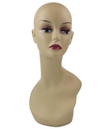 High-Quality Deco Head Wig Stand - Natural Complexion PQ5 for Easy Styling | International Shipping - Buy Online on SooperMarket.com