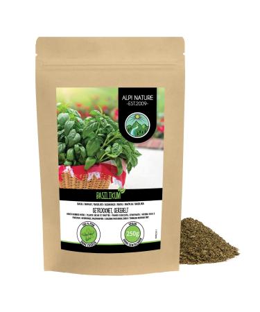 Basil grated (250g 8.8oz) basil gently dried 100% pure and natural for the preparation of spice mixtures 250 GR