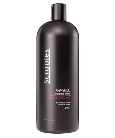 Scruples Enforce Sculpting Glaze (33.8 Oz) Hair Styling Cream for Men & Women Extra Firm Hold & Lightweight Volumizing Gel to Shape & Style Hair - Suitable for All Hair Types