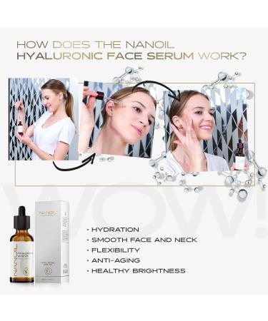 Hyaluronic Face Serum 50ml - Ultra-Hydrating Illuminating & Smoothing Formula | Shop Now for International Shipping - Buy Online on SooperMarket.com