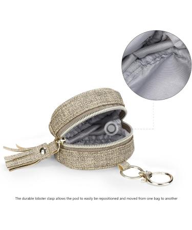 Shop Baok Leather Pacifier Holder Pocket | Stylish PU Leather Case for Diaper Bag | Durable Pacifier Storage Solution - Buy Online on SooperMarket.com
