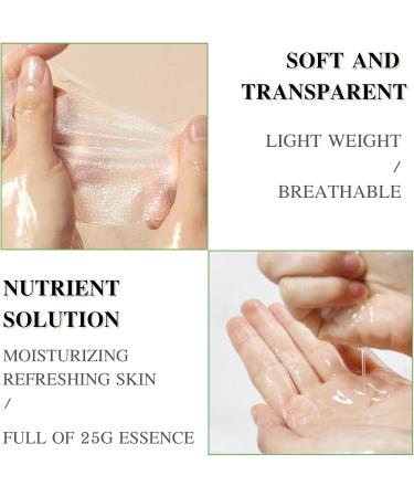 Trendyfave Aloe Vera Sheet Mask Collagen Face Mask Firming Repair Korean Face Mask Niacinamide Facial Mask Firming Anti-Wrinkle Mask Hydrating & Nourishing & Natural For All Skin Types - Buy Online on SooperMarket.com