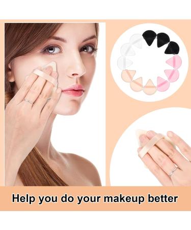Pinenuts 12 Pcs Triangle Powder Puff Set - 4 Colors Makeup Sponge for Mineral & Loose Powder - Buy Online on SooperMarket.com