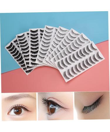 HAPINARY Beauty Fake Eyelashes 80 Pairs Fake Lashes Fake Eyelashes Eyeliner Pencil False Eyelashes Natural Eyelashes Cross Section Cosplay Lashes - Buy Online on SooperMarket.com