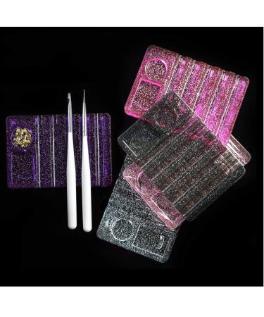 Nail Art Design Craft Acrylic Uv Gel Brush Pen Rest Pro Beauty Makeup Brush Pen Display Holder Stand Tool Transparent Random