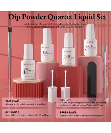 AZUREBEAUTY 29 Pcs Dip Powder Nail Kit | Fall Winter 20 Colors | Professional Dipping Powder System with Top/Base Coat | French Nail Art Manicure Set - Buy Online on SooperMarket.com