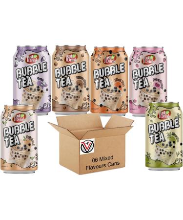 Just Drink Original Brown Sugar Strawberry Thai Tea Matcha & Taro Bubble Tea 315ml - Buy Online on SooperMarket.com