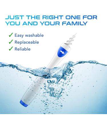 Dr.Johnes Q-Grips Ear Wax Remover - Safe Spiral Ear Cleaner with 16 Replacement Tips - Buy Online on SooperMarket.com