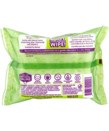 Boogie Wipes Natural Saline Wipes - 30 Fresh Scent Wipes for Stuffy Noses - Buy Online on SooperMarket.com