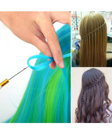 Premium Hair Extension Kit - Pliers Braiding Tools Crochet Hook & Silicone Micro Rings - Perfect for Hair Extensions & Feathers (Black) - Buy Online on SooperMarket.com