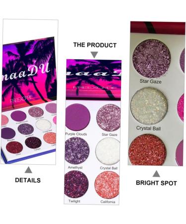 WOONEKY 1 Box Eyeshadow Palette Woman Eyeshadow Pallet Eye Shadow Plate Makeup Supplies Plastic - Buy Online on SooperMarket.com