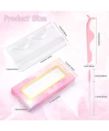175 Piece Lash Packaging Wholesale Kit with Empty Boxes, Trays, Tweezers, and Brushes - Pink - Buy Online on SooperMarket.com
