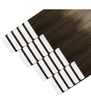 Youngsee Tape Extensions - Real Hair Balayage 30 cm | 20pcs Brown Ombre Blond Light Brown Hair Extensions - Buy Online on SooperMarket.com