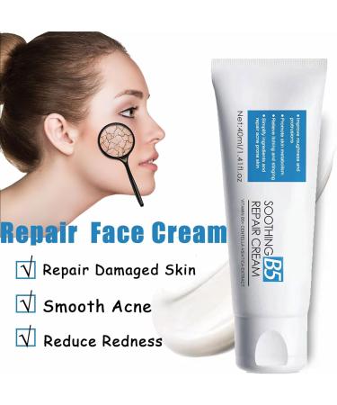 Repairing Face Cream Smoothing Day Cream Anti-Redness Moisturising Cream Firming Face Cream for Sensitive Skin Vitamin B5 Cream Against Acne Brightening & Skin Repair - Buy Online on SooperMarket.com