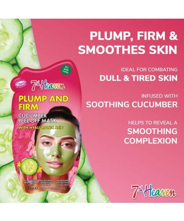 7th Heaven Cucumber Peel Off Face Mask with Hyaluronic Acid - Plump and Firm - All Skin Types - Buy Online on SooperMarket.com