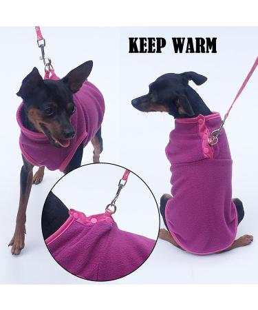 DKDDSSS Small Dog Sweater Dog Harness Collars Harnesses & Leads for Dogs Warm Puppy Cat Clothes Chihuahua Clothes for Small Breed Dogs Yorkie Chihuahua (S Purple) - Buy Online on SooperMarket.com