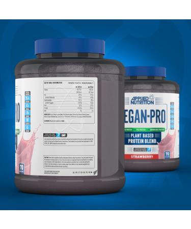 Applied Nutrition Vegan Pro - Vegan Protein Powder Plant Based Supplement (2.1kg - 70 Servings) (Strawberry) Strawberry 2.1 kg (Pack of 1) - Buy Online on SooperMarket.com