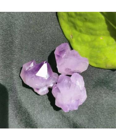 Natural Amethyst Raw Quartz Small ClusterReiki Stone Crystal Point Specimen Home Decor Raw Crystals NaturalReiki Decoration (Color : 1pc Weight 3-8g Size : 200g) 200g 1pc Weight 3-8g