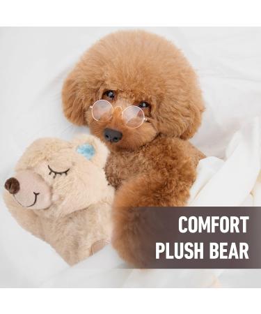 Pet Prime Snuggle Bear - Heartbeat Plush Toy for Cats and Dogs - Comfort Toy in Beige - Buy Online on SooperMarket.com