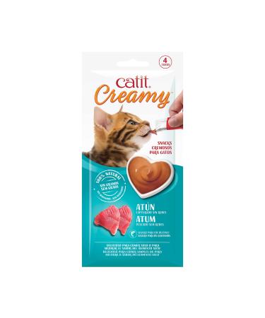 Catit Creamy Leckerei f r Katzen 4 er- Pack Thunfisch Thunfisch 40 g (1Pack)
