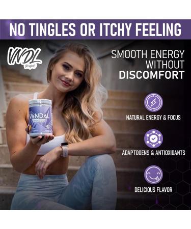 Vandal | Pre Workout Powder - Safe Nootropic Pre Workout Supplement for Men & Women | Boosts Energy Focus Performance & Recovery | Nitric Oxide Booster for Blood Flow | 40 Servings (Royal Lemonade) - Buy Online on SooperMarket.com